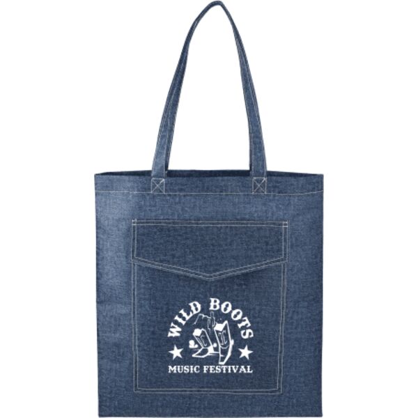 Denim Non-Woven Convention Tote Thumbnail