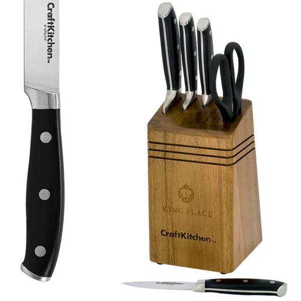 CraftKitchen™ 6 Piece Cutlery / Knife Block Set Thumbnail