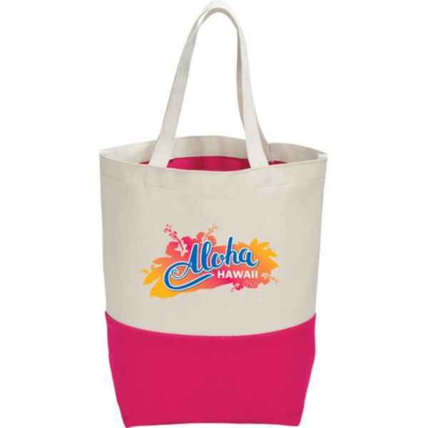 Color Pop 10oz Cotton Canvas Grocery Tote Thumbnail